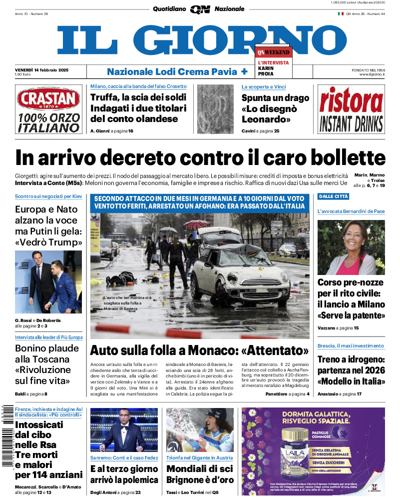 Prima-pagina-il giorno-edizione-di-oggi-20250214